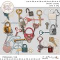 Secret Garden {Lock & Key} by Mixed Media by Erin