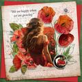 Pretty Poppies {Papers} by Mixed Media by Erin example art by Brighteyes