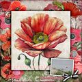 Pretty Poppies {Paper Flowers} by Mixed Media by Erin example art by Cindy