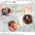 Oh Mama! {Page Kit} by Mixed Media by Erin Kit Elements Paint