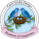 Bluebird of Happiness by Carin Grobe Design