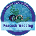 Peacock Wedding by Memory Lane Digital
