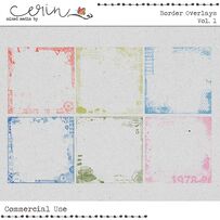 Border Overlays Vol. 1 (CU) by Mixed Media by Erin