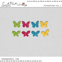 Butterflies Vol. 1 (CU) by Mixed Media by Erin
