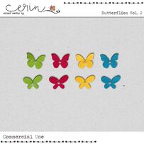 Butterflies Vol. 2 (CU) by Mixed Media by Erin