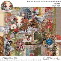 Bolete {Page Kit} by Mixed Media by Erin