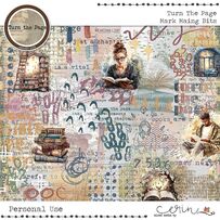 Turn the Page {Mark Making Bits} by Mixed Media by Erin