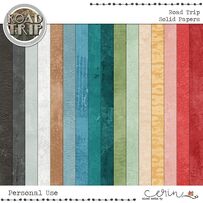 Road Trip {Painted Solids} by Mixed Media by Erin