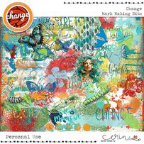Change {Mark Making Bits} by Mixed Media by Erin