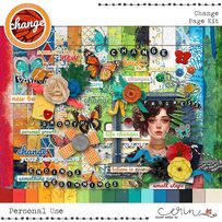 Change {Page Kit}  by Mixed Media by Erin