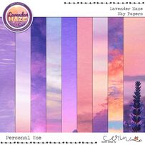 Lavender Haze {Sky Papers} by Mixed Media by Erin