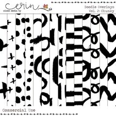 Doodle Overlays Vol. 2: Chunky (CU) by Mixed Media by Erin