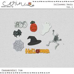 Halloween Resin Vol. 1 (CU) by Mixed Media by Erin