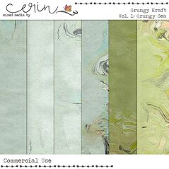 Grungy Kraft Vol. 1 (CU) by Mixed Media by Erin