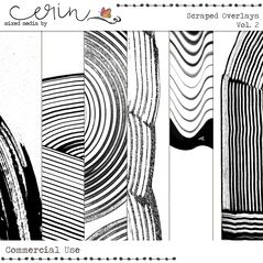 Scraped Overlays Vol. 2 (CU)  By Mixed Media by Erin