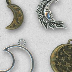 Charms Vol.1 Moon (CU) By Mixed Media by Erin detail