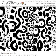 Handrolled Overlays Vol. 20 (CU) By Mixed Media by Erin