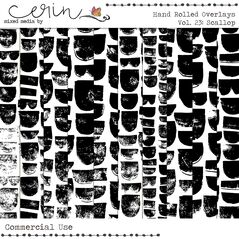 Handrolled Overlays Vol. 23 (CU) By Mixed Media by Erin