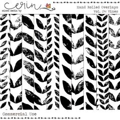 Handrolled Overlays Vol. 24 (CU) By Mixed Media by Erin