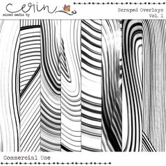 Scraped Overlays Vol. 1 (CU)  By Mixed Media by Erin