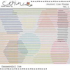 Journal Line Stamps Vol. 1 (CU)  by Mixed Media by Erin
