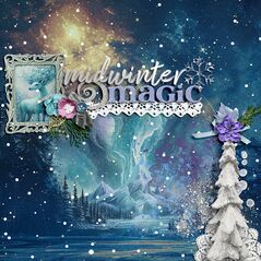 Winter Solstice {Page Kit} by Mixed Media by Erin example art by  Cindy