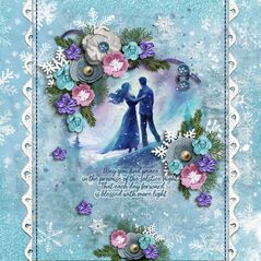 Winter Solstice {Page Kit} by Mixed Media by Erin example art by  Josie