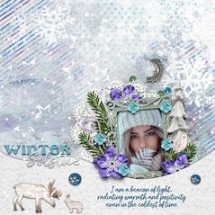 Winter Solstice {Page Kit} by Mixed Media by Erin example art by  Josie
