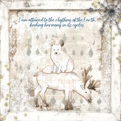 Winter Solstice {Page Kit} by Mixed Media by Erin example art by  NonniF