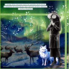 Winter Solstice {Transfers} by Mixed Media by Erin example art by NonniF