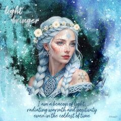 Winter Solstice {Snow Queens} by Mixed Media by Erin example art by NonniF