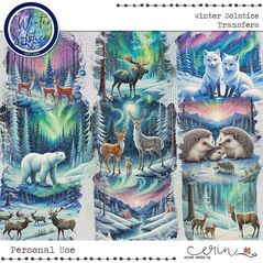 Winter Solstice {Transfers} by Mixed Media by Erin