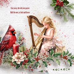 Deck the Halls {Mini Kit} by Mixed Media By Erin example art by  jeannette