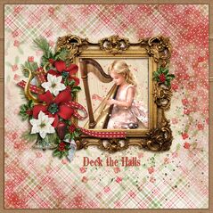 Deck the Halls {Mini Kit} by Mixed Media By Erin example art by josie