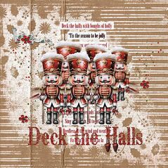 Deck the Halls {Mini Kit} by Mixed Media By Erin example art by margje