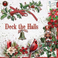 Deck the Halls {Mini Kit} by Mixed Media By Erin example art by cherylndesigns