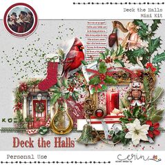 Deck the Halls {Mini Kit} by Mixed Media By Erin elements