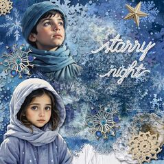 Starry Night {Mini Kit} by Mixed Media by Erin example art by Cherylndesigns