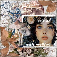 Bolete {Mark Making Bits} by Mixed Media by Erin example art by Kel