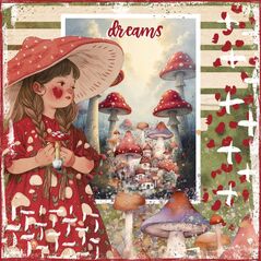 Bolete {Cottages} by Mixed Media by Erin example art by  Kel