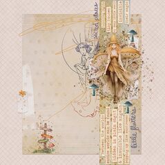Bolete {Kit Papers} by Mixed Media by Erin example art by Margje