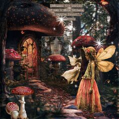 Bolete {Cottages} by Mixed Media by Erin example art by Susanne