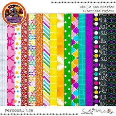 Día de los Muertos {Alternate Papers} by Mixed Media by Erin