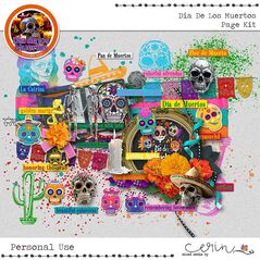 Día de los Muertos {Page Kit} by Mixed Media by Erin Elements