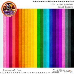 Día de los Muertos {Page Kit} by Mixed Media by Erin Papers Solids