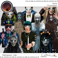 Eerie {Characters} by Mixed Media by Erin