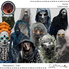 Eerie {Creatures} by Mixed Media by Erin