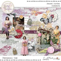 Secret Garden {Page Kit} by Mixed Media by Erin Elements