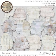 Turn the Page {Silhouettes} by Mixed Media by Erin