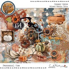 Copper Spice {Collection Bundle} by Mixed Media by Erin Mixed Media Bits